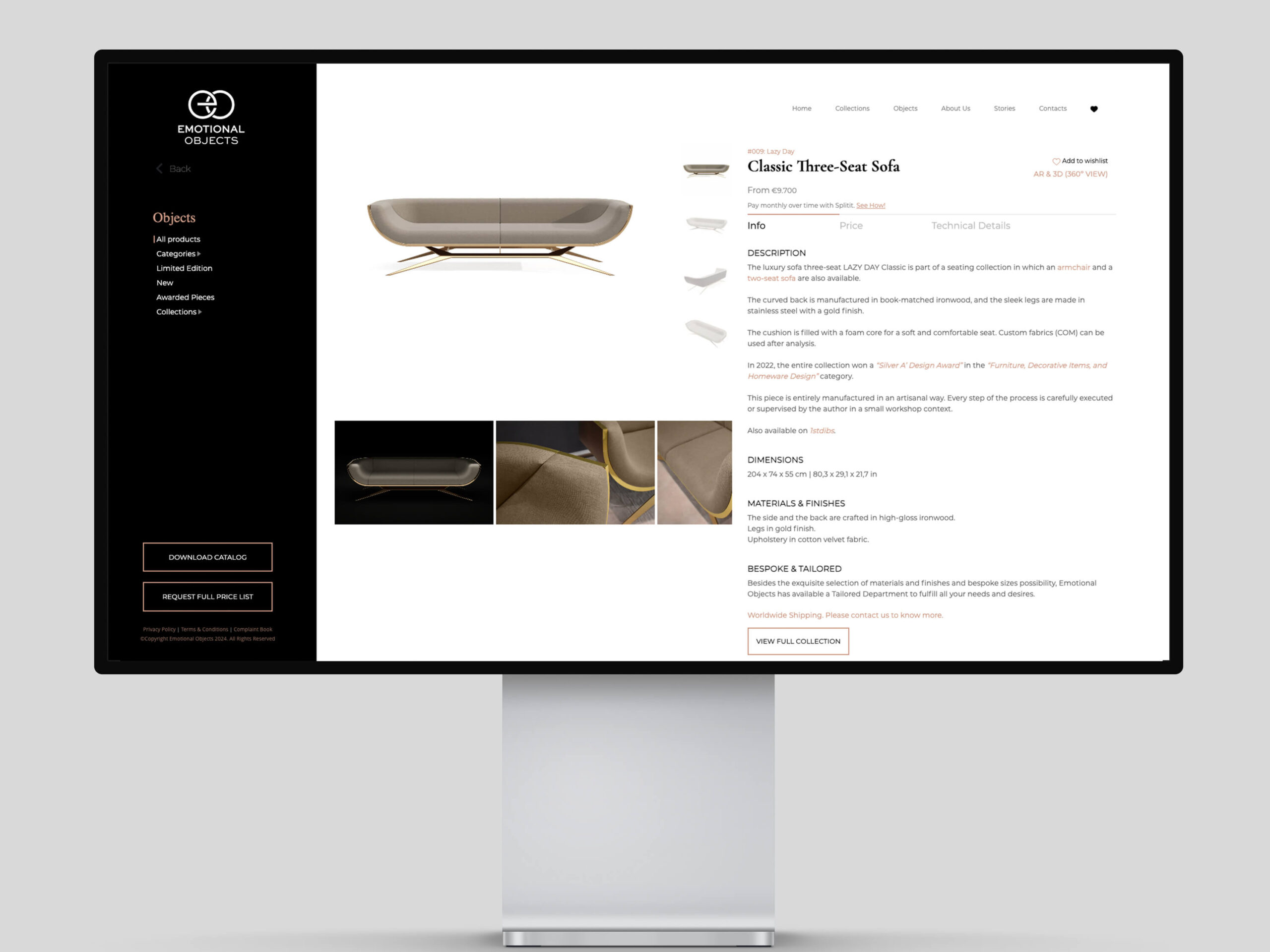 Desktop Product Page